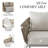 Modern 3 Seater Outdoor Wicker Sofa
