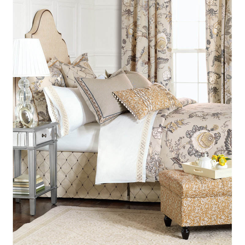 Edith Embroidered Throw Pillow