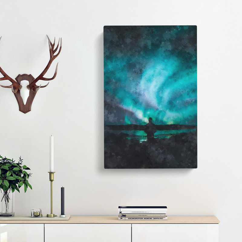 Polar Lights In Iceland - Wrapped Canvas, 60cm H x 40cm W x 3cm D