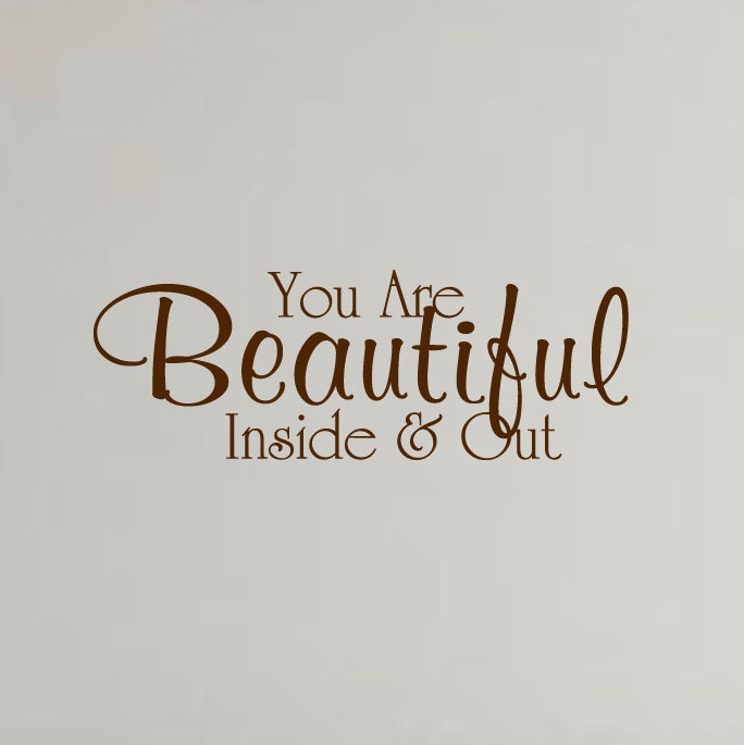 Décalcomanie murale citation inspiration, Brun mat