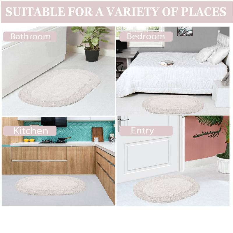 Traci Bath Rug Set, Ivory