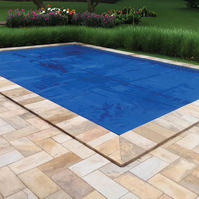 Couverture solaire rectangulaire pour piscine, couverture chauffante de 300 microns pour piscines creusées et hors-sol rectangulaires (300um)