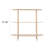 Curved Metal 3-Tier Shelf Blush