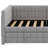 L-Shaped Upholstered Daybed With Pop Up Trundle And USB Ports-114200800