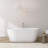65 Inch Freestanding Solid Surface Soaking Bathtub For Bathroom
