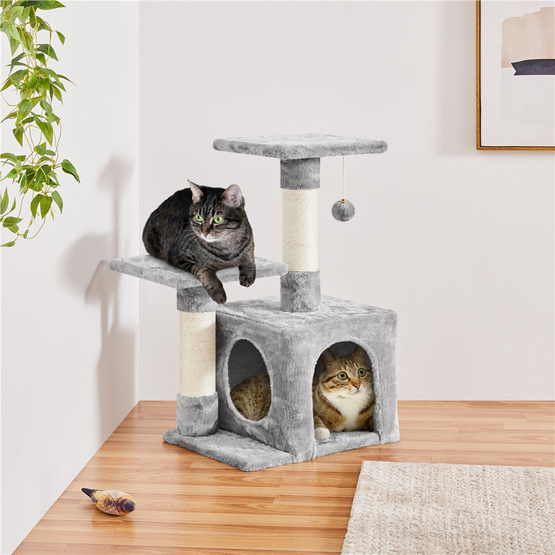 69cm H Cat Tree, Light Gray