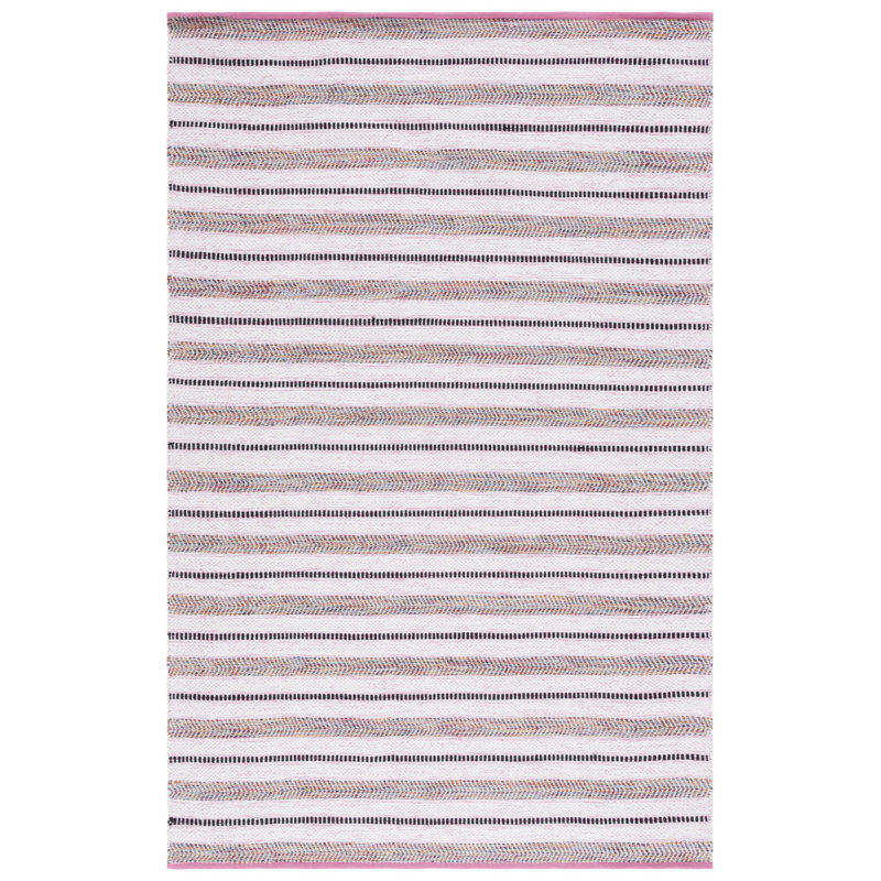Lovall Flat Weave Cotton Striped Rug, Rectangle 4' x 6'
