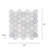 12" x 12" Oriental White Honed Marble Honeycomb Mosaic Wall & Floor Tile-49709761