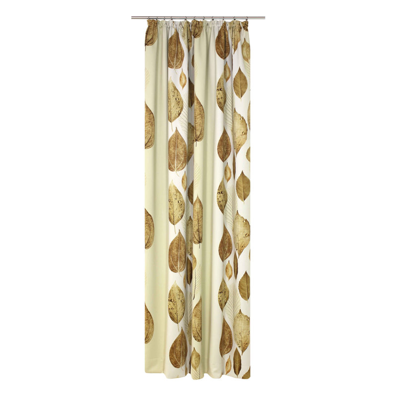 Ravae Blackout Single Curtain Panel, 220cm H x 145cm W, Brown