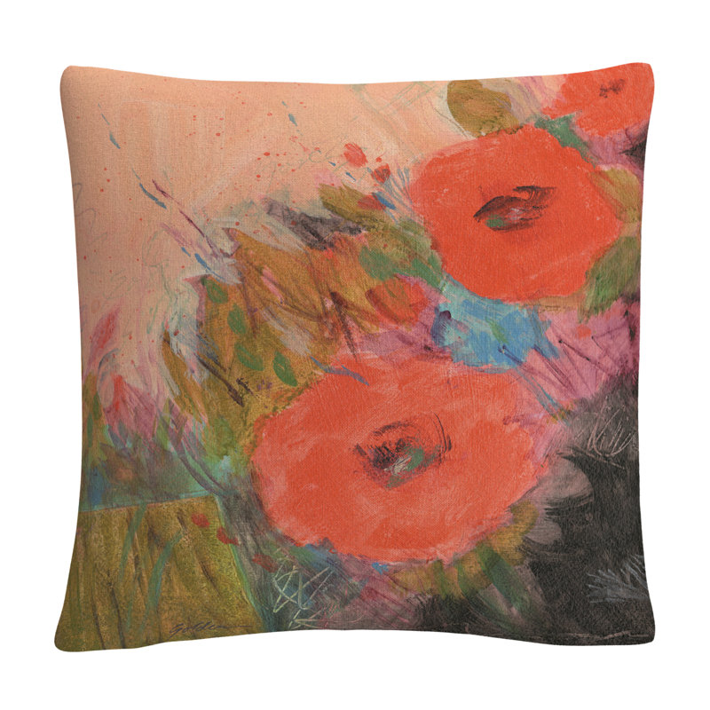 Coussin décoratif à travers le jardin Sheila Golden
