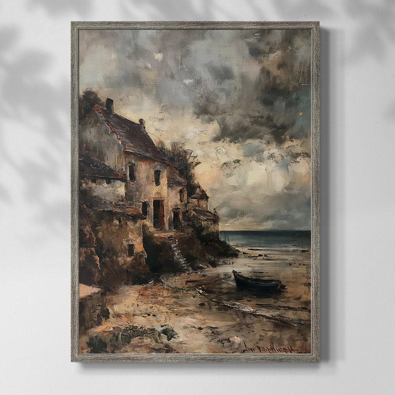 LANDSCAPES Series CECII, reproduction encadrée - bois massif, H 21 po x l 17 po