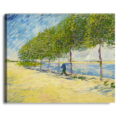 By the Seine River-1 by Vincent Van Gogh. World Classic Reproductions For HomeDecor