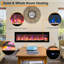 Blue Elephant 127cm W Black Electric Fireplace