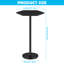 Table de bout mince en bambou noir pour table de bout et salon