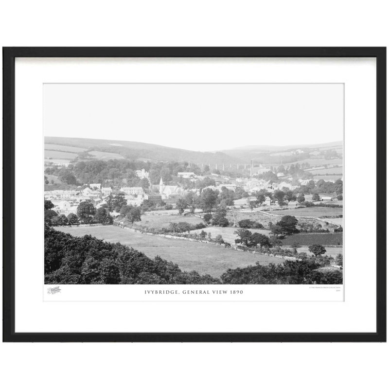 Ivybridge, General View 1890 - Single Picture Frame Print, 60cm H x 80cm W x 2.3cm D