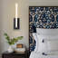 Minimalist Matted Black J-Hook Integrated LED Wall Sconce