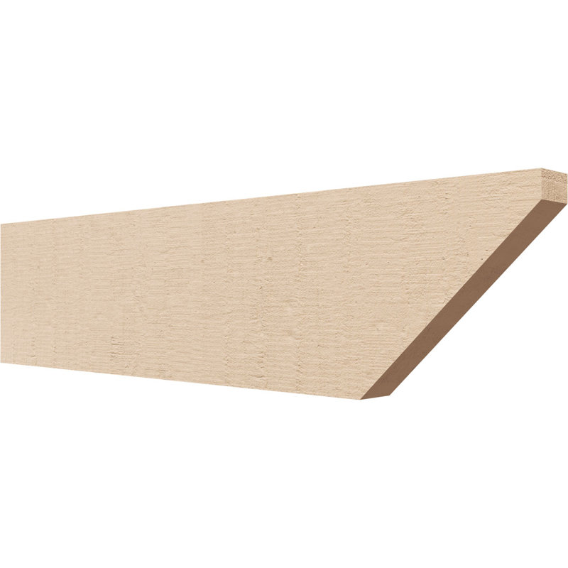 Queue de chevron Concord Woodgrain TimberThane, brun clair apprêté, H 8 po x l 32 po x P 2 po