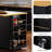 Large Kitchen Island With Rubber Wood Drop Leaf - Embossed Texture Rolling Kitchen Cart On 5 Wheels With Ample Storage-748703030