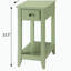 Table d'appoint vert clair avec tablette inférieure-1270098525