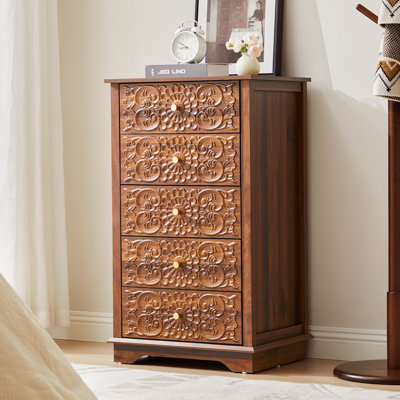 20.07'' W 5 - Drawer Embossed Dresser