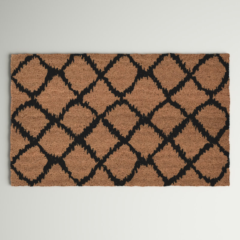 Condit Non-Slip Geometric Outdoor Doormat,  24" H x 36" W