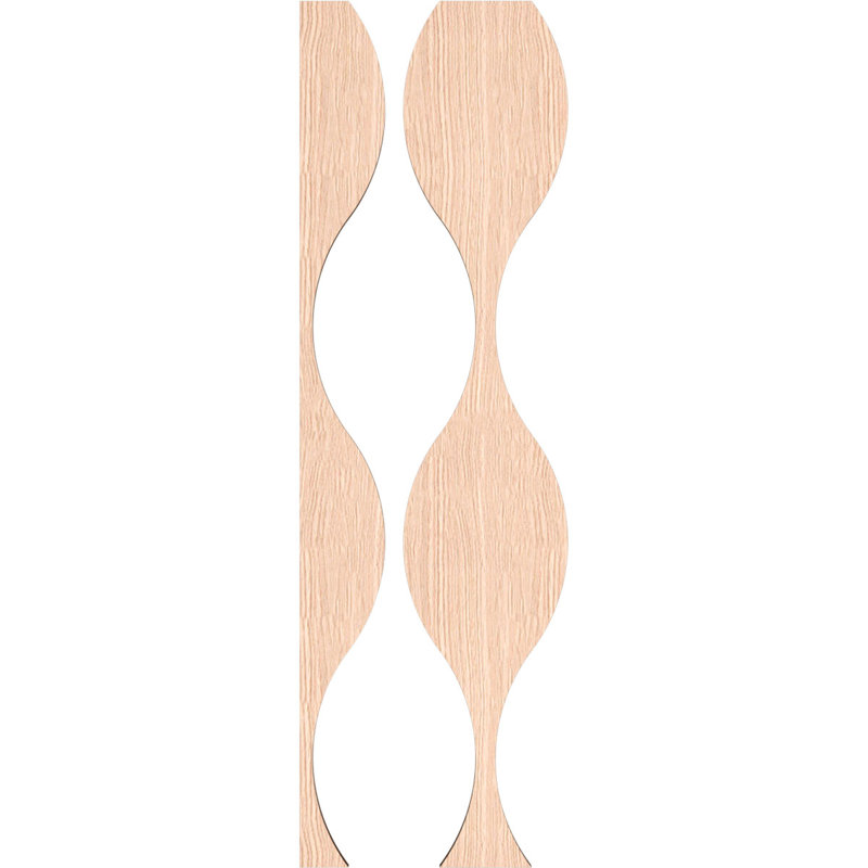 Ozark 47" Red Oak Decorative Slat Wall Panel Kit
