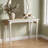 Contemporary White 48" Rectangular Bar Table with Space-Saving Spindle Legs-17684081