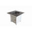 30" White Steel Propane/Natural Gas Firepit Table