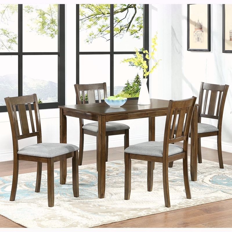 Wooden Dining Rectangular Table, Kitchen Table For Small Space, 4 Person Dining Table ONLY THE TABLE