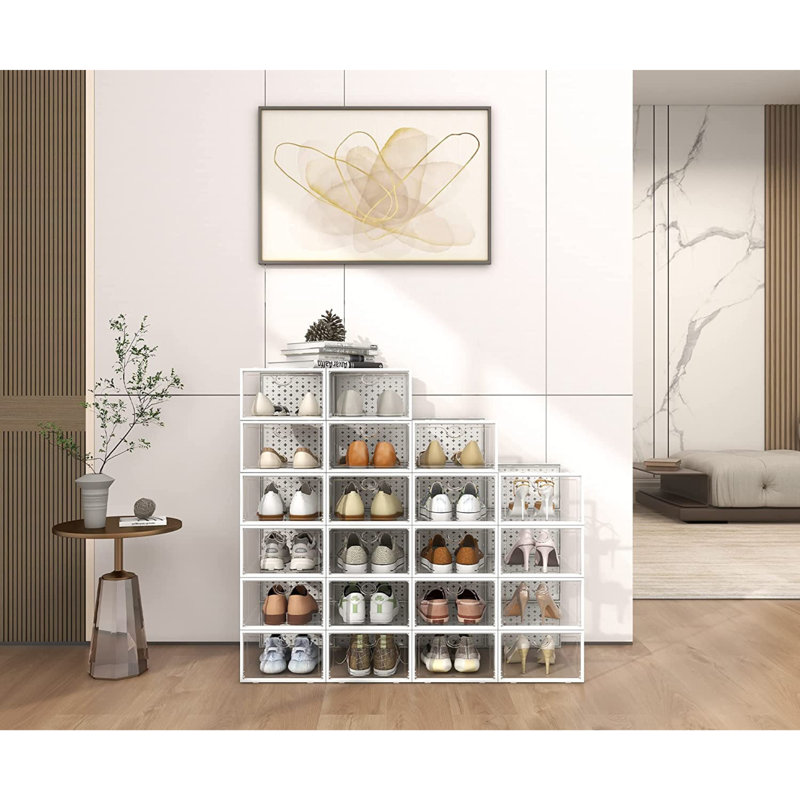 12 Pair Stackable Shoe Storage Box