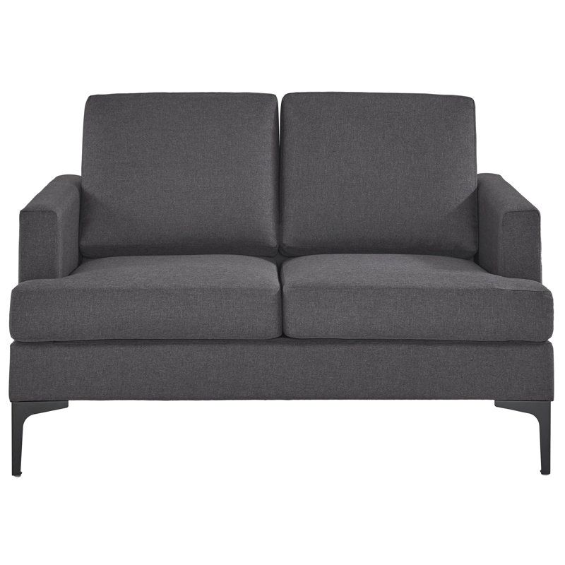 Eisenberg Upholstered 48.75'' Loveseat, Dark Gray
