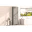 Grande armoire de rangement pour salle de bain, armoire de rangement autoportante avec deux tiroirs de taille différente et tablette réglable