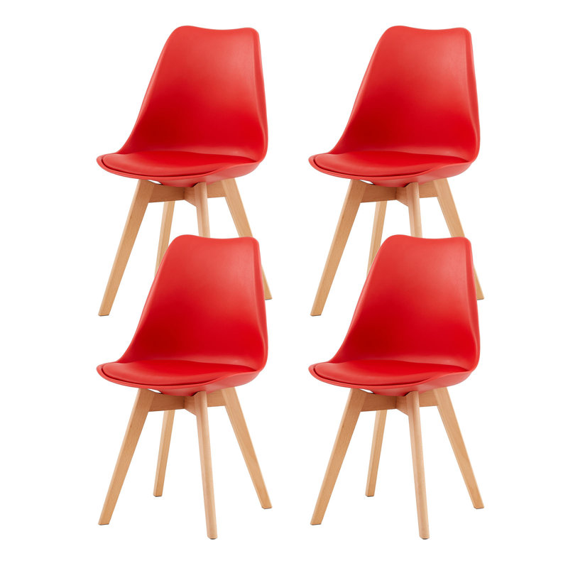 Nero Upholstered Dining Chair, Red