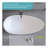 Solid Surface Matte Tub, Freestanding Solid Surface Resin Stone Bathtub, Solid Surface Matte White Soaking Tub,Free Standing Tub with Overflow and Pop-up Drain, Matte White