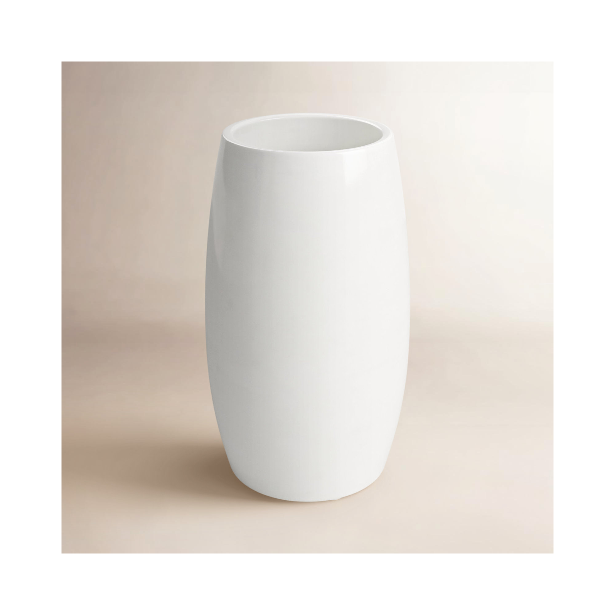 Claudine Stoneware Table Vase, 8" H x 4.75" W x 4.75" D
