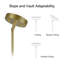 Luminaire suspendu géométrique de style chandelier à 4 lumières de style bougie Hagerorn avec quincaillerie dorée douce et hauteur de suspension réglable