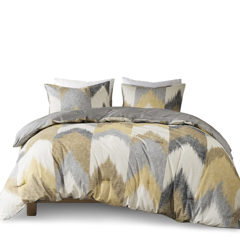 Yellow Comforter Mini - Printed Cotton, , , 2 Coordinating Shams Fill, , Charming Bedding