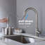Robinet de cuisine tactile avec douchette extractible-121209945