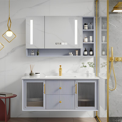 Light luxury smart bathroom cabinet