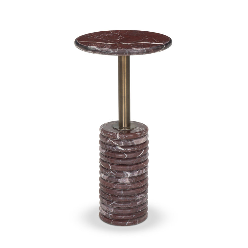 Reeves Marble End Table, Cordovan Marble