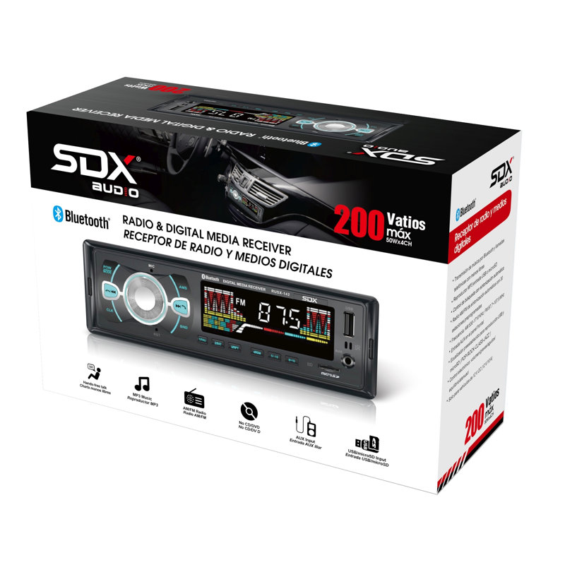 SDX Audio - Récepteur radio Bluetooth et lecteur de musique numérique