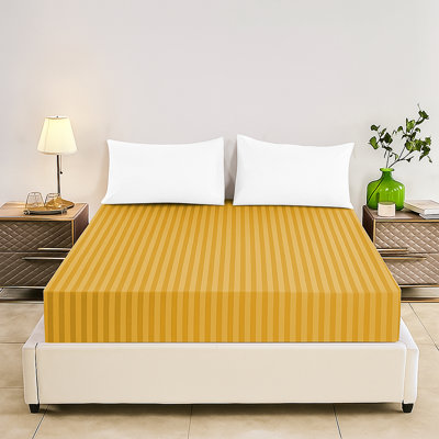 Tabbitha Striped Microfiber Standard Fitted Sheet