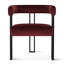 Fauteuil de salle à manger rembourré de 18 po en velours-428004645