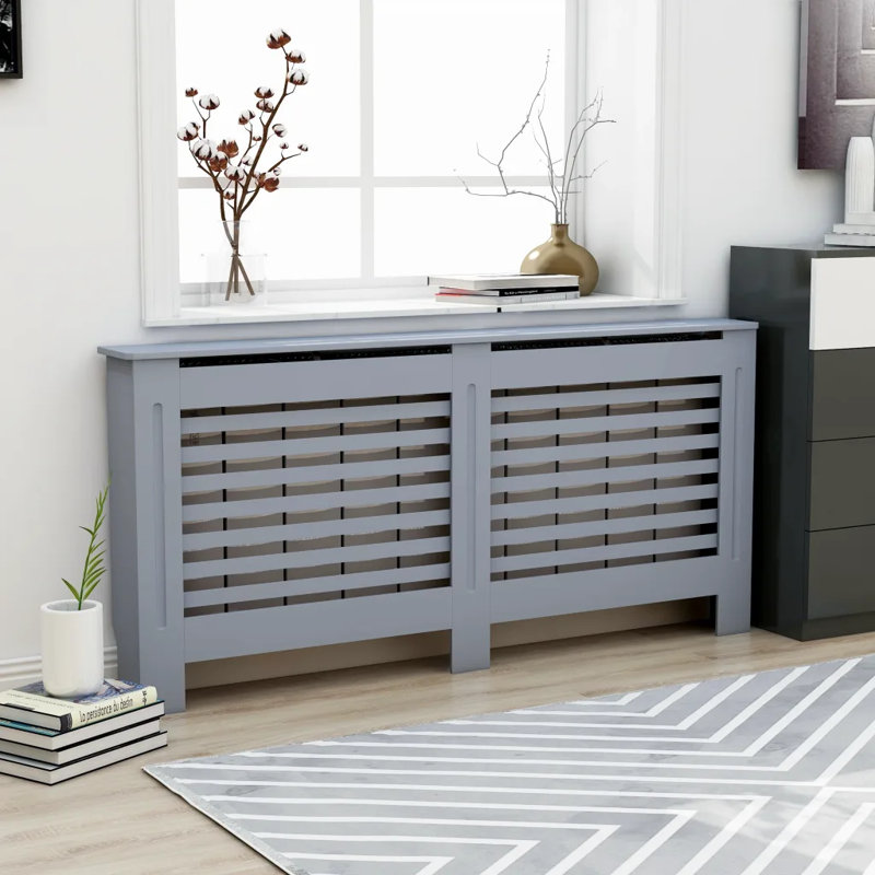 Loren Radiator Cover, 81cm H x 172cm W x 19cm D, Anthracite