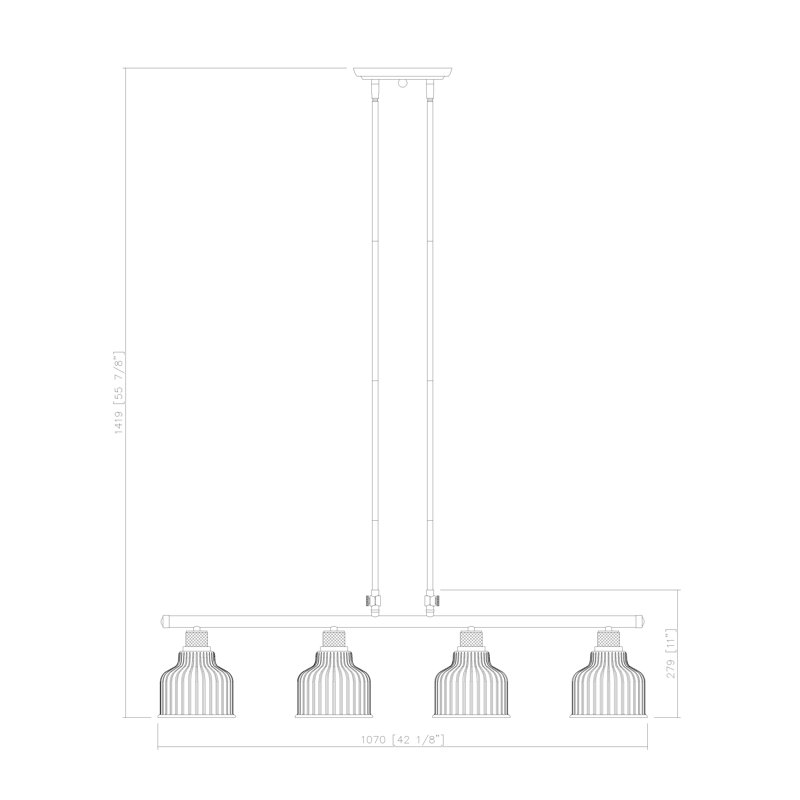 Halstead 4 - Light Kitchen Island Pendant