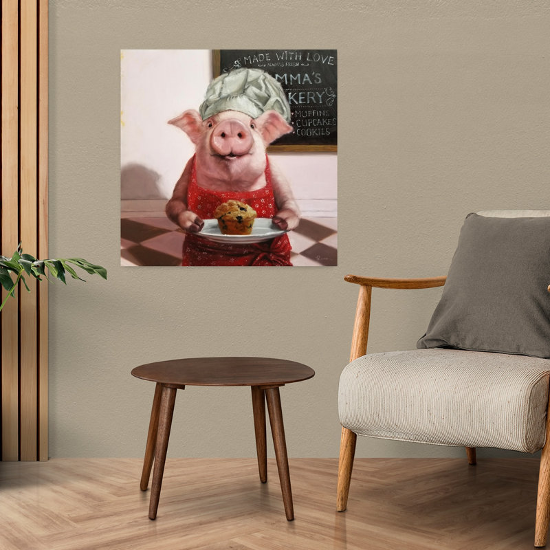 Art urbain contemporain Pinkies Bakery, H 24 po x l 24 po