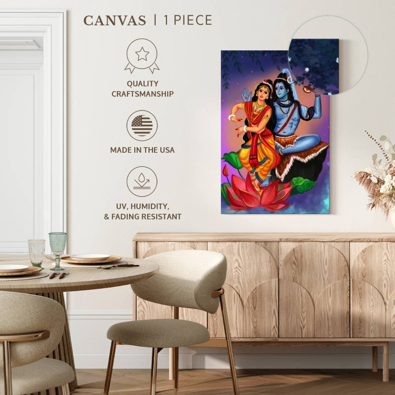 Adella Shiv Parvati, 30" H x 20" W