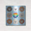Art mural en métal Harriet Bee «Be Ewe Brown and Rainbow Sheep Sq» par Moira Hershey-1707445192