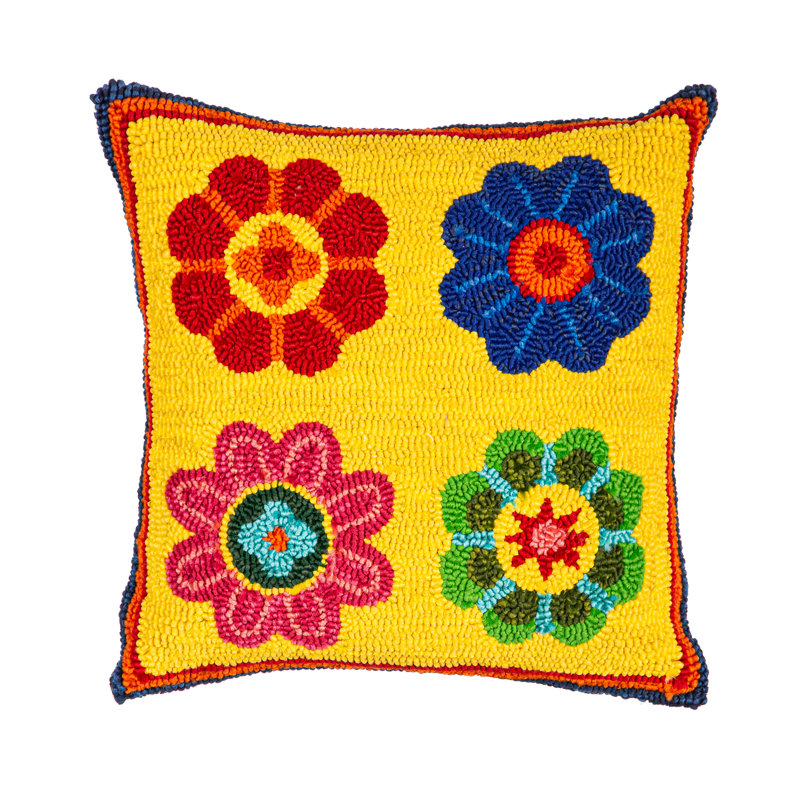 Floral Outdoor Throw Pillow