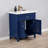Cameron 30'' Single Bathroom Vanity with Porcelain Top-484068192